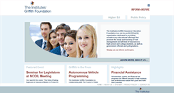 Desktop Screenshot of griffithfoundation.org